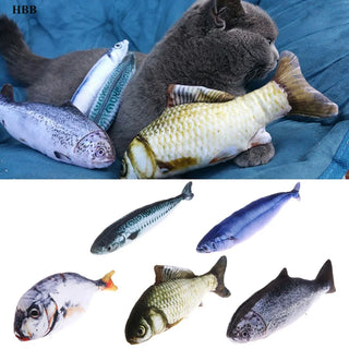 Legendog Creative Fish Shape Pet Toy Fish Shape Bite Resistant Catnip Cat Toy Pet Chew Toy Pet Interaction Training Supplies