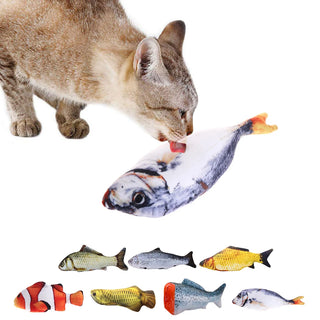 Legendog Creative Fish Shape Pet Toy Fish Shape Bite Resistant Catnip Cat Toy Pet Chew Toy Pet Interaction Training Supplies