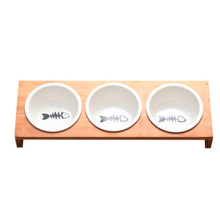 Pet Dog Bowls Holder Stand