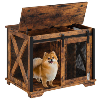 Sliding Barn Door Dog Crate