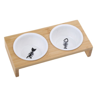 Pet Dog Bowls Holder Stand