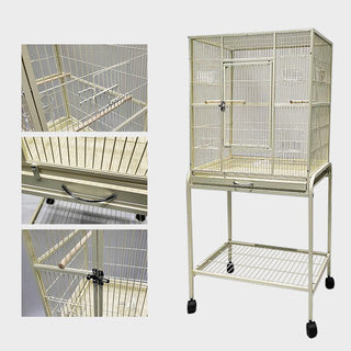 Cage For Budgie Aviary Canary With Wheels