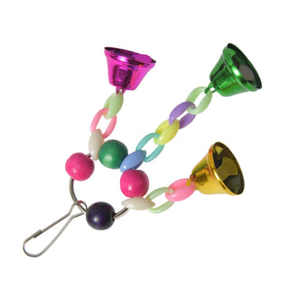 Colorful Parrot Toy Bell String