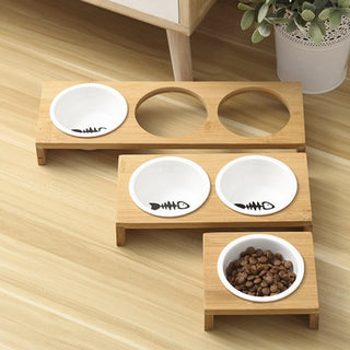 Pet Dog Bowls Holder Stand