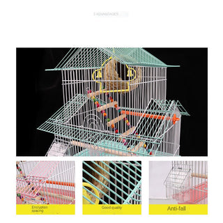 Parakeet Metal Birdhouse Cage