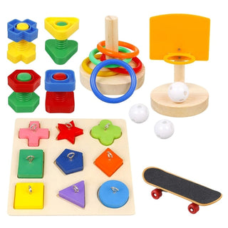 Bird Parrot Training Toys Set