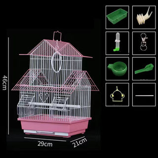 Parakeet Metal Birdhouse Cage