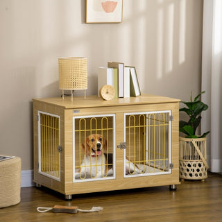 Pet Crate End Table with Soft Cushion