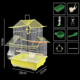 Parakeet Metal Birdhouse Cage