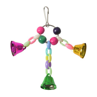 Colorful Parrot Toy Bell String