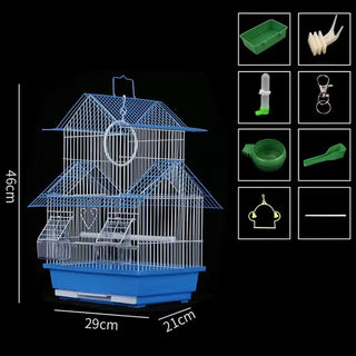 Parakeet Metal Birdhouse Cage