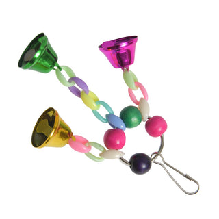 Colorful Parrot Toy Bell String